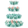 CECOLIC Acrylic Cupcake Stand Clear Cupcake Holder Display Stand Dessert