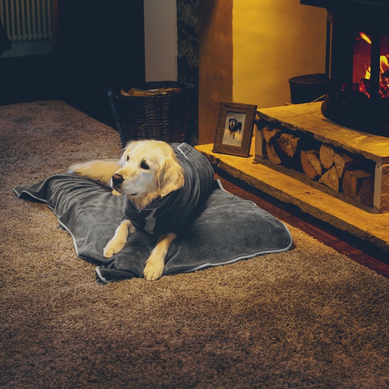 Lucky Paws® Luxury Dog Bathrobe - Double Layer Dog Robe