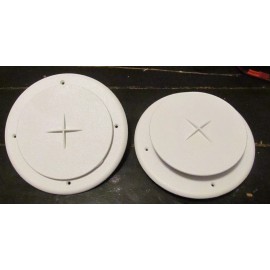 D&W 2 Pack SALE Adjustable Round Ceiling Air Conditioner AC Vent White RV Motorhome