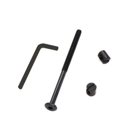 binifiMux M6 x 100mm Bunk Bed Bolts,IKEA Bedframe Bolts, IKEA Headboard Bolts, Bed Bolt M6 Barrel Nut, Black Bolts for IKEA Chairs, Pack of 10
