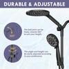 HOWUWEY Dual Shower Heads with Handheld Spray, 7.5" Rainfall Shower