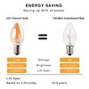 C7 LED Night Light Bulb,Classical Edison Style E12 Candle Base,