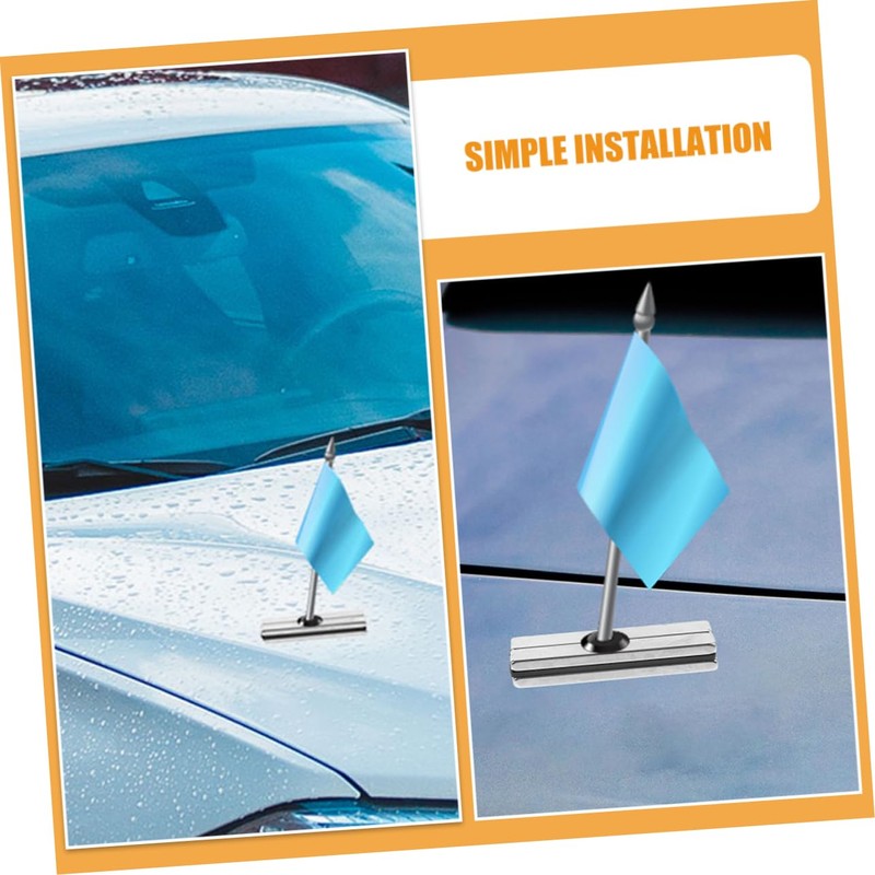 ORFOFE 4pcs Magnetic Flagpole Weights Heavy-Duty Windproof Retainer for Outdoor