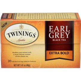 Twinings Tea From Grosvenor, Tea Earl Grey Extra Bold, 20 Count