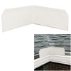 WholesalePlumbing Supply 3-Pack Aluminum Roof Valley Splash Shield Gutter Guard,