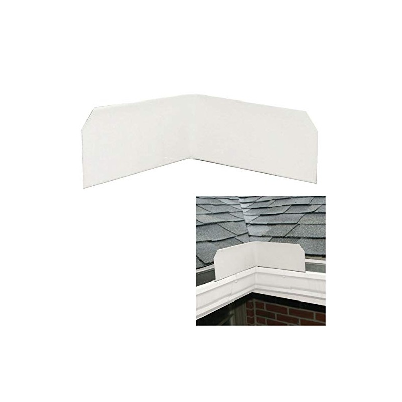 WholesalePlumbing Supply 3-Pack Aluminum Roof Valley Splash Shield Gutter Guard,