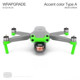 WRAPGRADE Skin Compatible with DJI Air 2S | Accent Color A (NEON Green)