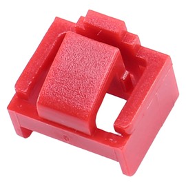 Byttlerom 1000Pcs Red RJ45 Port Ethernet LAN Hub Anti Dust Cover Plug Cap Blockout Protector with Proprietary Lock and Key
