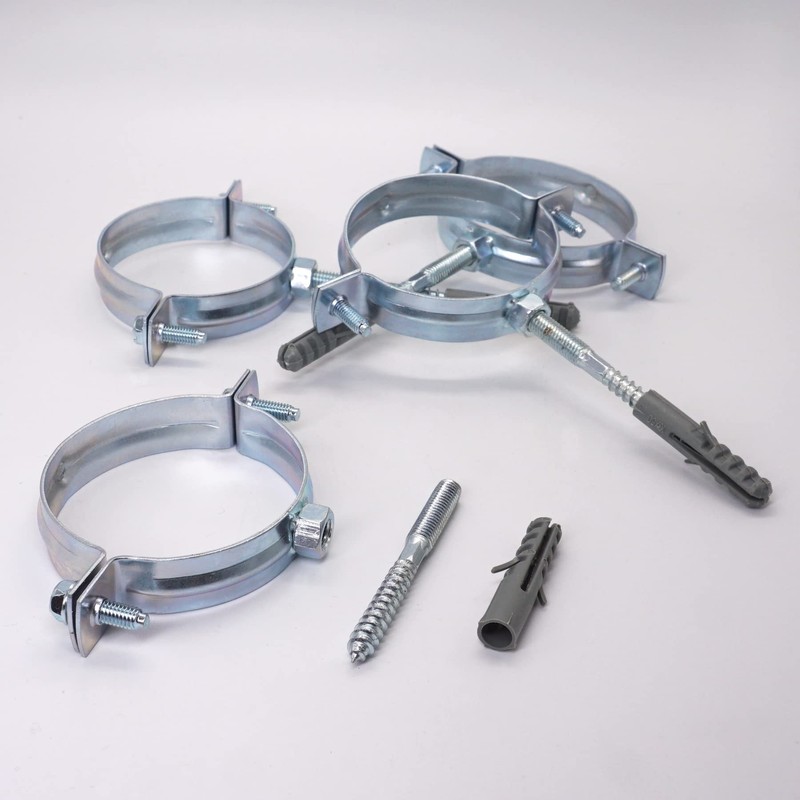 SKIR'CO Pipe Brackets for Diameter 75-80 mm Pipes, Clamps, Pipe