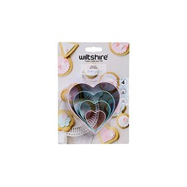 Wiltshire Heart Cookie Cutters 4 Piece Set