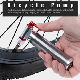Fafeims Bicycle Tyre Inflator Mini Hand Pressure Bicycle Pump Bike Air Inflator Compatible with Presta and Schrader
