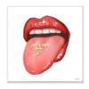 Stupell Industries Fashion Red Lips with Tongue Out Designer Accent