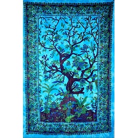 The Boho Street Exclusive Custom Range Twin Size Tapestries, Indian Mandala Wall Art, Hippie Wall Hanging, Bohemian Bedspread