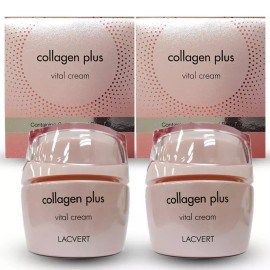 Lacover 라끄베르 콜라겐 플러스 바이탈 크림 60mlx2개/푸석한 피부/무료 dv Lakbever Collagen Plus Vital Cream 60mlx2/Dry Skin/Free DV