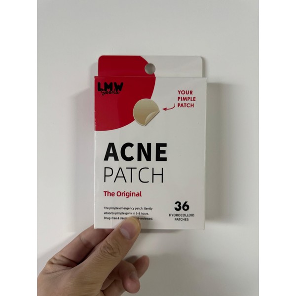 LMW Goods Acne Pimple Patches, 36 Count, Invisible Hydrocolloid Spot