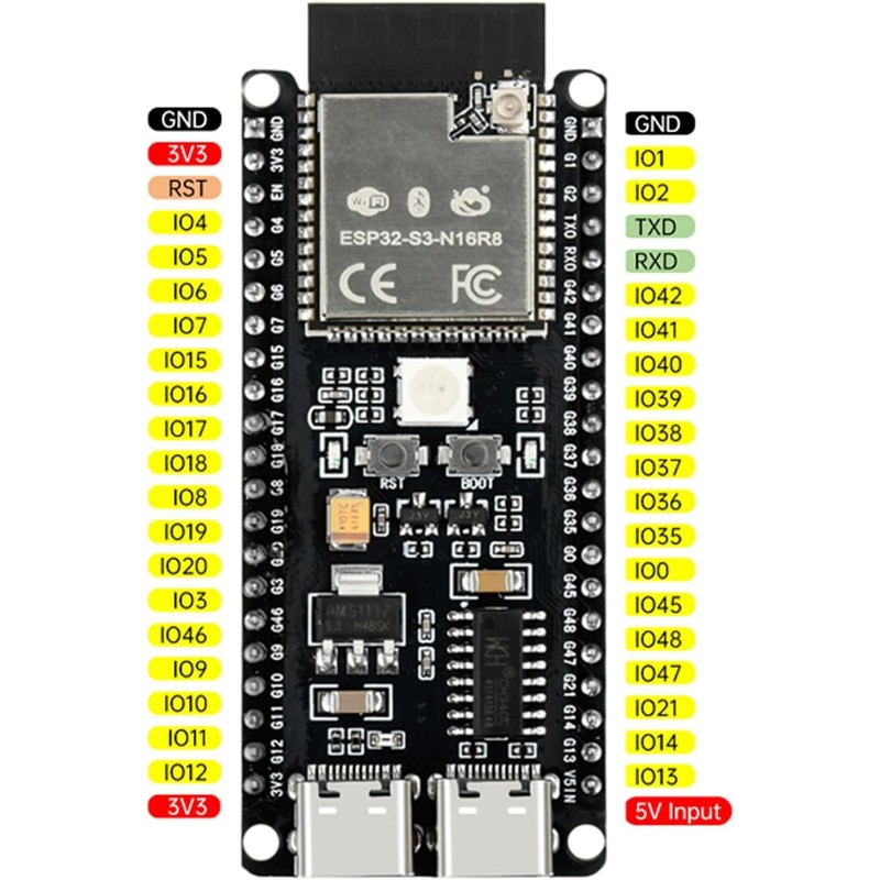 diymore ESP32-S3 DevKitC-1 N16R8 Module, ESP32 S3 1-N16R8 Development Board