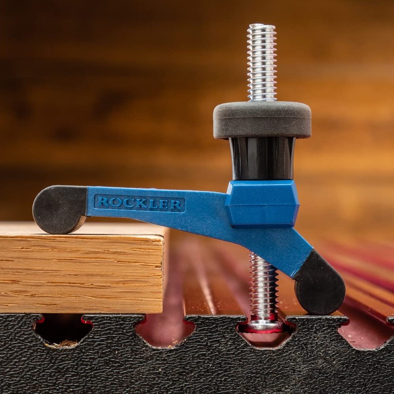Rockler Mini Bit-Saver Hold Down Clamps, 3-1/4''L x 3/4''W, 2-Pack