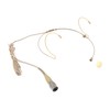 Beige Double Earhook Headset Microphone w/ 4 pin Mini XLR