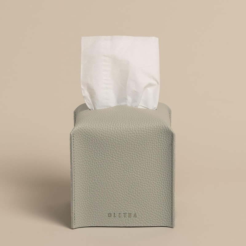 OLETHA Square Tissue Box Cover, Set of 2 - Aesthetic