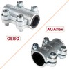 Malleable Iron Repair Clamp Sealing Clamp GEBO/AGAFLEX – 3/8 Inch