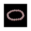 Vives Cortada Elastisches Armband aus ROSENQUARZ-Kugeln (Durchmesser: 10 mm)