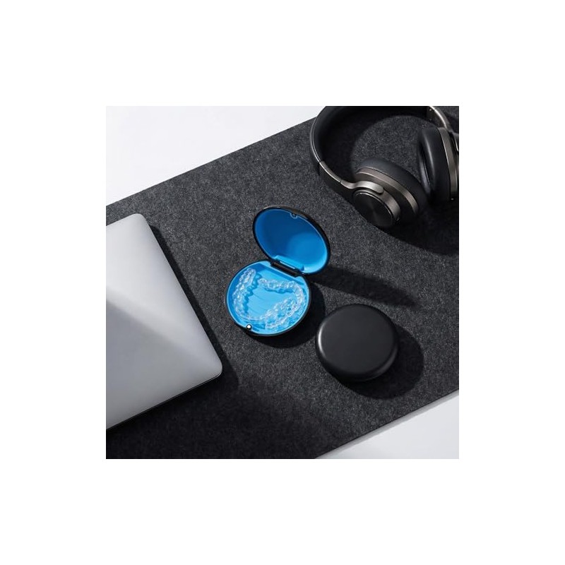2 Pack Retainer Case, Compatible with Invisalign, Slim Aligner Case
