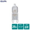 ELPA JD110V25WG9P2 Bulb, 110V, 25W, G9, Clear, G-JD01H