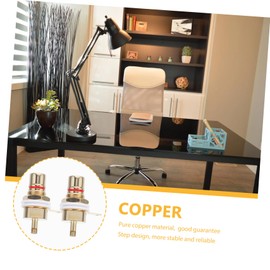 SUPVOX RCA Plugs Connectors Set 2pcs Pure Copper RCA Female Sockets Easy Insertion and Removal