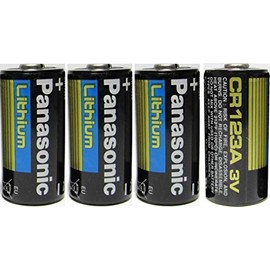 Panasonic CR123A Lithium 3V Photo Lithium Batteries (4 Pack)