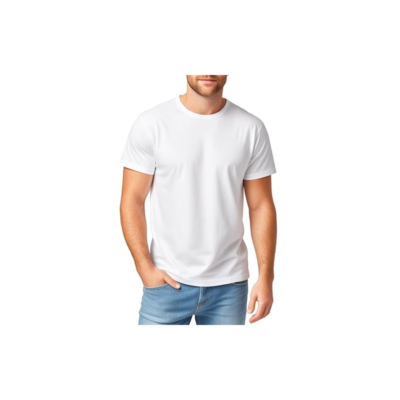 Silenroar Crewneck Tshirts Men, Plain T Shirts Relaxed Fit, Basic