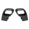 2Pcs Gear Shift Knob Cover Trim Protective Carbon Fiber Gear