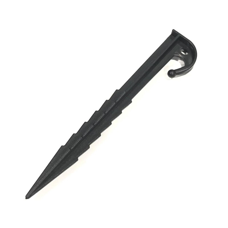 Audio Fan Plastic Pegs, Tent Tarps, Camping, Black, Sand, Soil,