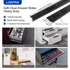 LONTAN 2 Pairs Heavy Duty Full Extension Ball Bearing Drawer