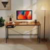 Mericonia 48 Inch Computer Desk, Gaming Desk for Small Spaces,
