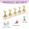 DALAETUS 4pcs Magnetic Nail Tips Stand,Nail Stand Display, Acrylic Nail