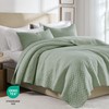 palassio Sage Green 100% Cotton Quilt King Size Bedding Sets