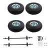 Timunr All-Terrain Smooth Travelling Black Inflatable Wheel Kit Replacement for