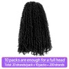 14 Inch 10 Packs Yanky Twist Crochet Hair Pre-twisted Natural