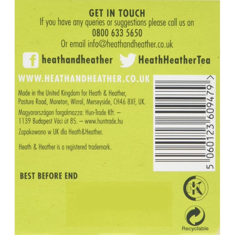 Heath & Heather Fennel Tea Bags (Pack of 6, Total