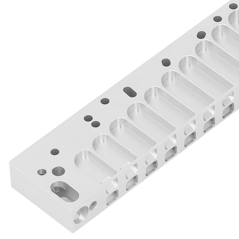 Harmonica Comb Part 12Hole Chromatic Scale Comb Frosted Silver Lightweight