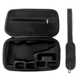 HAASIKI Osmo Mobile 7/ 7P Tasche,PU Leder Tragbare Aufbewahrungs-Schultertasche Reisetasche für DJI Osmo Mobile 7 /7P Vlog Combo Gimbal Stabilizer Zubehör