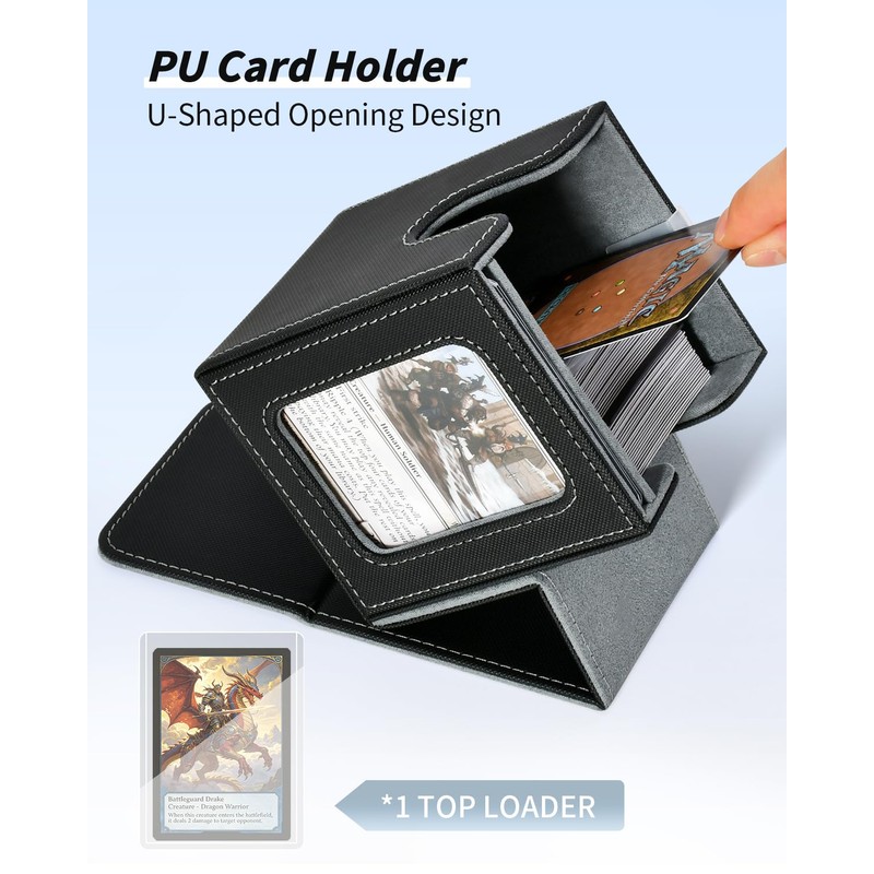 XiYeM Card Deck Box with MTG Commander Display, Deck Case