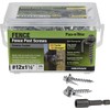Fas-n-Tite Exterior-Coated Fence Post Screws, Heavy Duty Wood Screws for