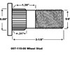 Fugedox 2 Pack 007-115-00 Trailer Parts - Robust Wheel Stud
