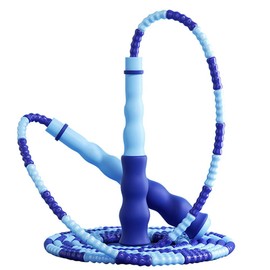 Soft Beaded Skipping Rope Skipping Rope Fitness Exercise Training Tangle Free Weighted Jump Rope with Soft Beaded Segment Speed Jumping Rope 2.8M Adjustable Length for Beginners Students
