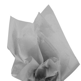 JAM Paper Tissue Paper - Grey/Silver - 10 Sheets/pack