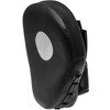Boxing Training Focus Pad, Black Leather, Curved Design, Single Unit,