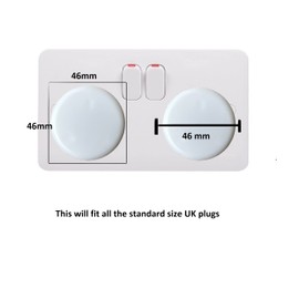 Plug Socket Covers UK Plastic Outlet Plug Covers for sockets UK Protector Baby Secutity Shock Prevention,Child Safe Child Proof, Easy Install, (Pack of 12)