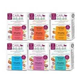Caru - Daily Dish Stews - Healthy Functional Wet Dog Food Variety Pack - 12 oz Cartons - Pack of 6