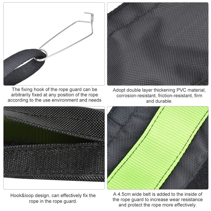 Keenso Rope Protector Rock,Climbing Rope Protector Sleeve for Outdoor Climbing